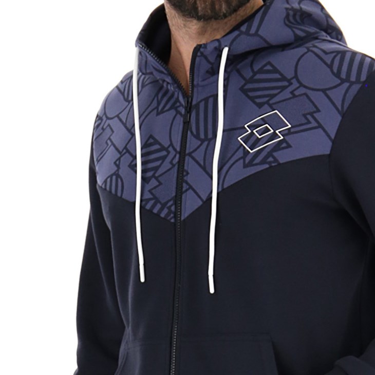 Sudadera con Capucha Lotto Athletica Prime Zip Sweat FZ Hombre Azul Marino Azules Moradas | OB127962J2