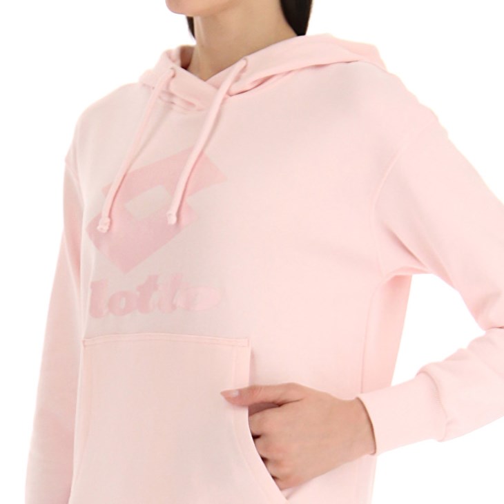 Sudadera con Capucha Lotto Smart W III Sweat HD Mujer Rosas | EO366026D2