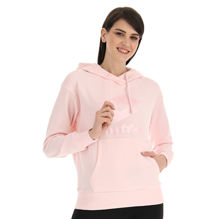 Sudadera con Capucha Lotto Smart W III Sweat HD Mujer Rosas | EO366026D2