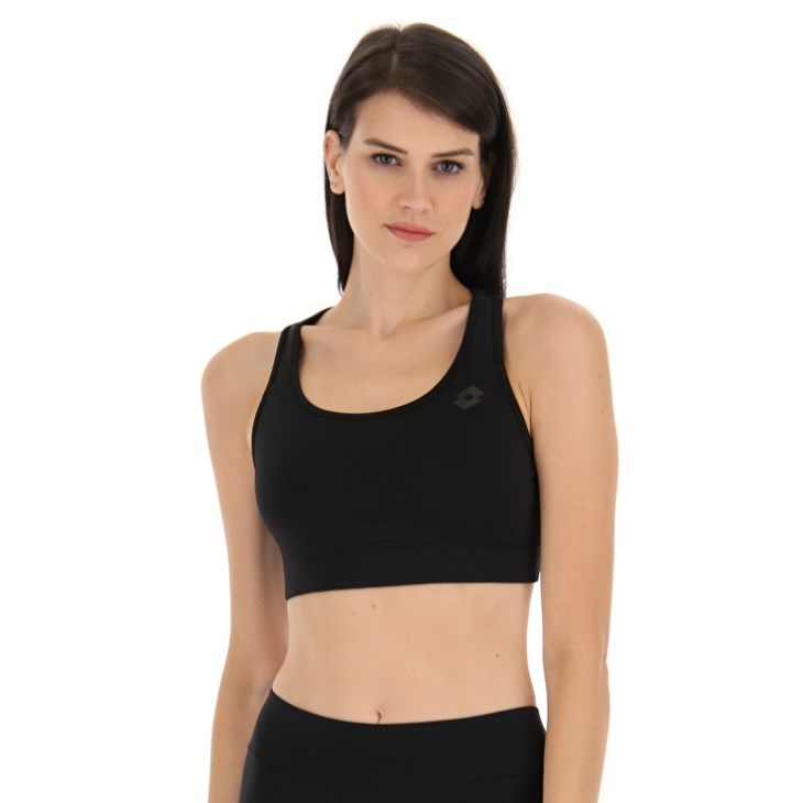Tops Lotto MSP W Sports Mujer Negras | VJ128512V7