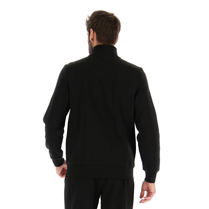 Tops Lotto Msc Sweat FZ Hombre Negras | VK075587V7