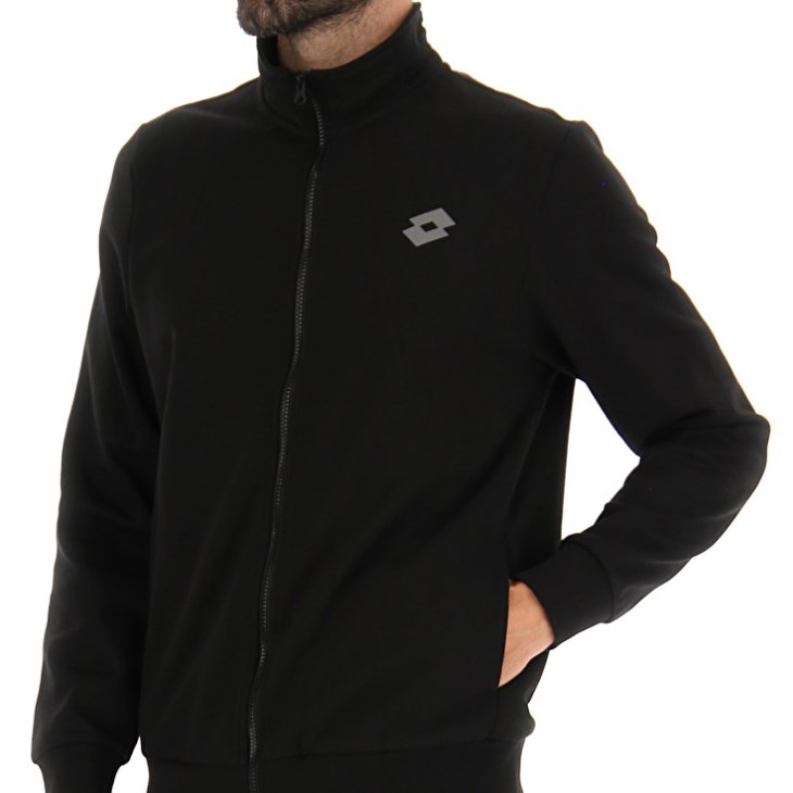 Tops Lotto Msc Sweat FZ Hombre Negras | VK075587V7