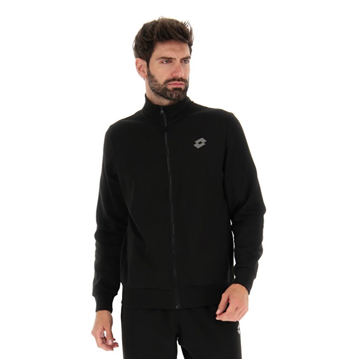 Tops Lotto Msc Sweat FZ Hombre Negras | VK075587V7