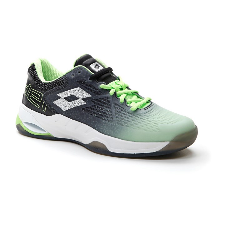 Zapatillas De Padel Lotto Superrapida 100 W Mujer Verde Blancas Negras | NA976857W2