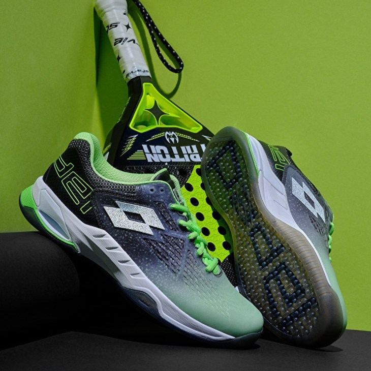 Zapatillas De Padel Lotto Superrapida 100 W Mujer Verde Blancas Negras | NA976857W2