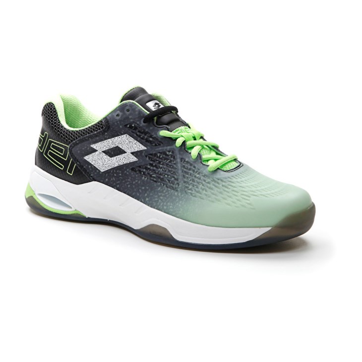 Zapatillas De Padel Lotto Superrapida 100 Hombre Verde Blancas Negras | GZ314981C0