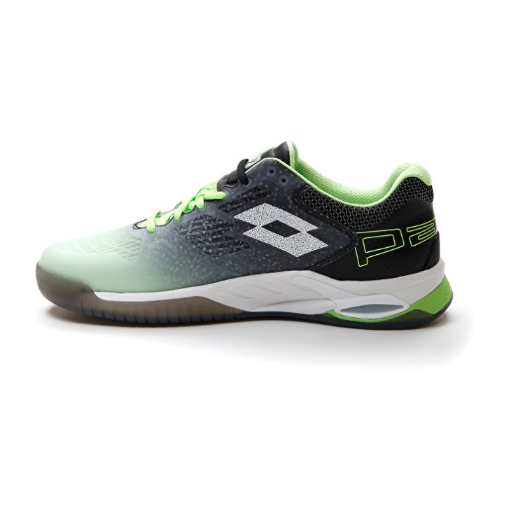 Zapatillas De Padel Lotto Superrapida 100 Hombre Verde Blancas Negras | GZ314981C0
