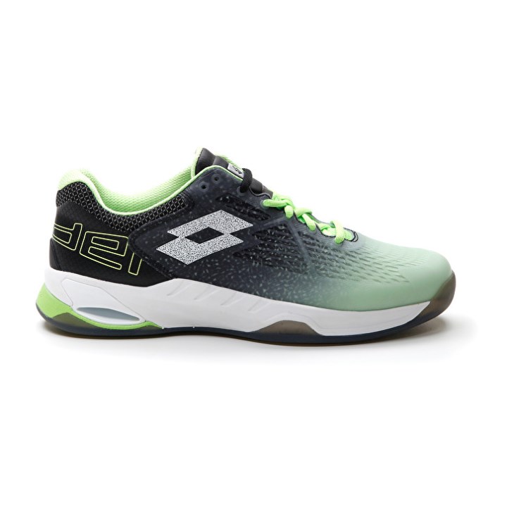 Zapatillas De Padel Lotto Superrapida 100 Hombre Verde Blancas Negras | GZ314981C0