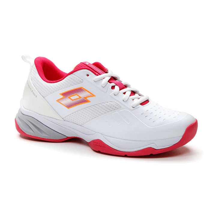 Zapatillas De Padel Lotto Superrapida 400 V W Mujer Blancas Rojas | BG458755V4