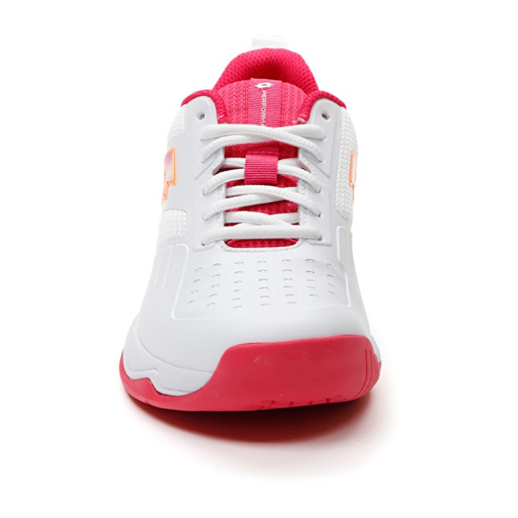 Zapatillas De Padel Lotto Superrapida 400 V W Mujer Blancas Rojas | BG458755V4