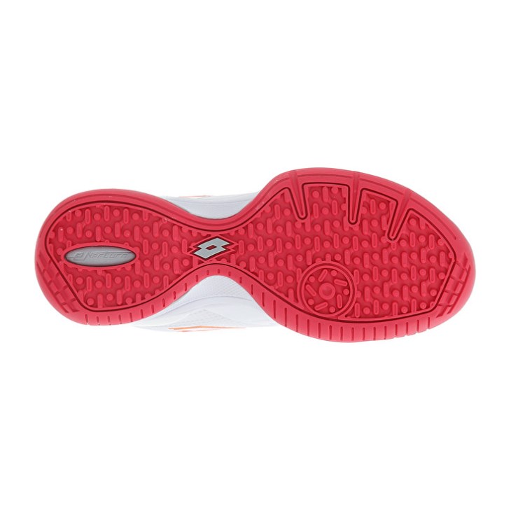 Zapatillas De Padel Lotto Superrapida 400 V W Mujer Blancas Rojas | BG458755V4