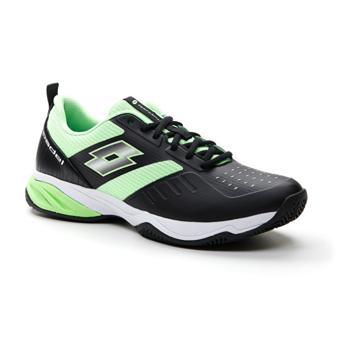 Zapatillas De Padel Lotto Superrapida 400 IV Hombre Negras Verde | BB491829I6