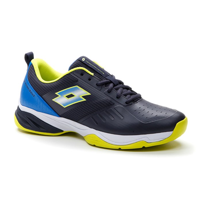 Zapatillas De Padel Lotto Superrapida 400 V Hombre Azules Amarillo Azul Marino | CF982818I8