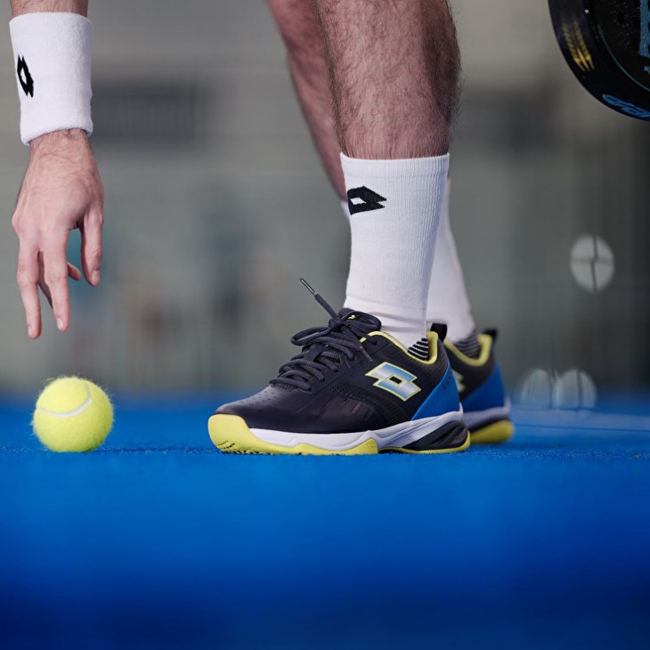 Zapatillas De Padel Lotto Superrapida 400 V Hombre Azules Amarillo Azul Marino | CF982818I8