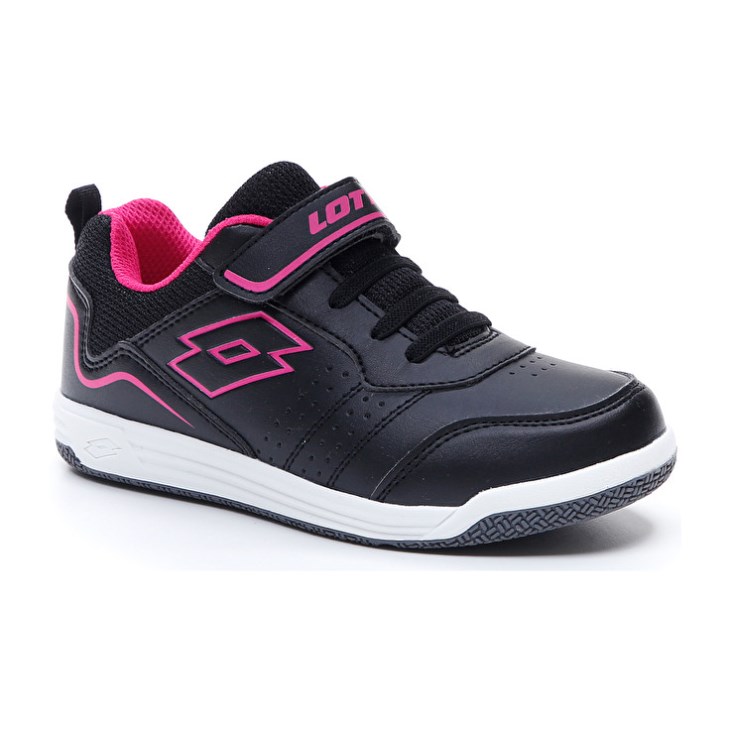 Zapatillas Deportivas Lotto Set Ace AMF Xiv CL SL Niños Negras Fucsia | ZX695279S7