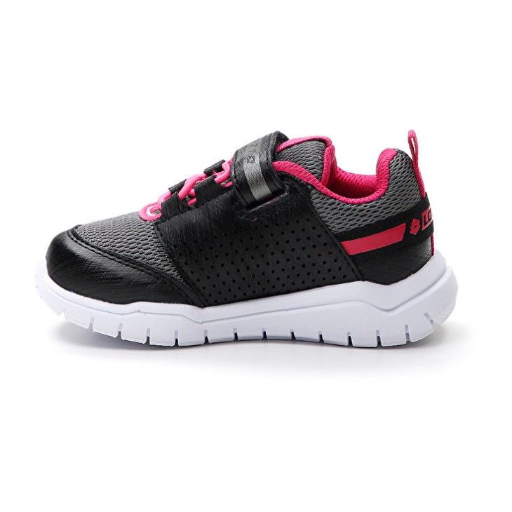 Zapatillas Deportivas Lotto Spacelite AMF INF S Niños Negras Gris Rosas | XN974517Y3
