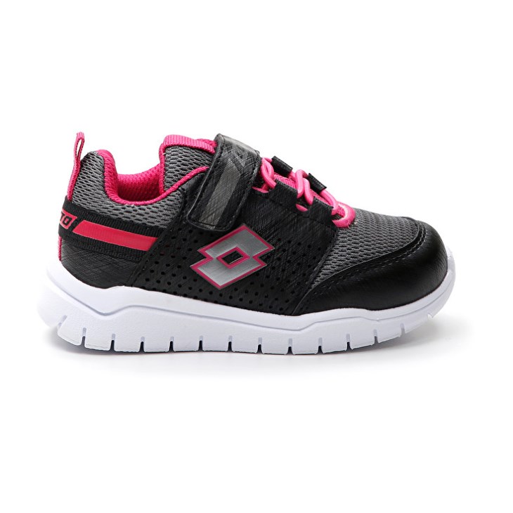 Zapatillas Deportivas Lotto Spacelite AMF INF S Niños Negras Gris Rosas | XN974517Y3