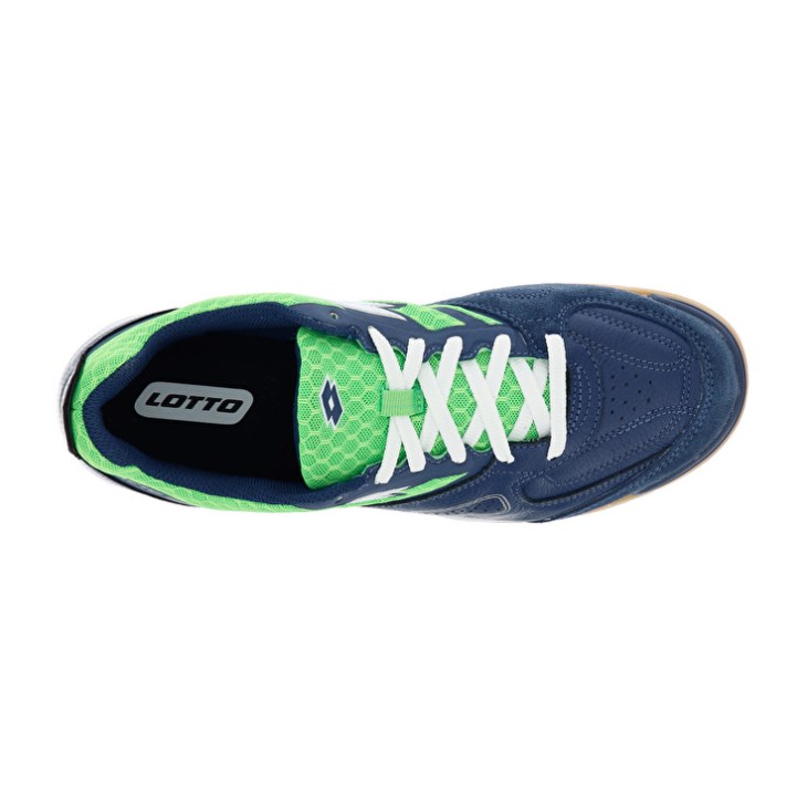 Zapatillas Fútbol Sala Lotto Tacto 200 IV Hombre Azul Marino Azules Verde | IA340854A0