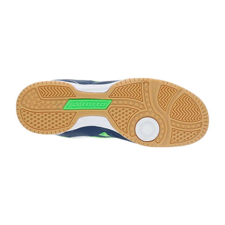 Zapatillas Fútbol Sala Lotto Tacto 200 IV Hombre Azul Marino Azules Verde | IA340854A0