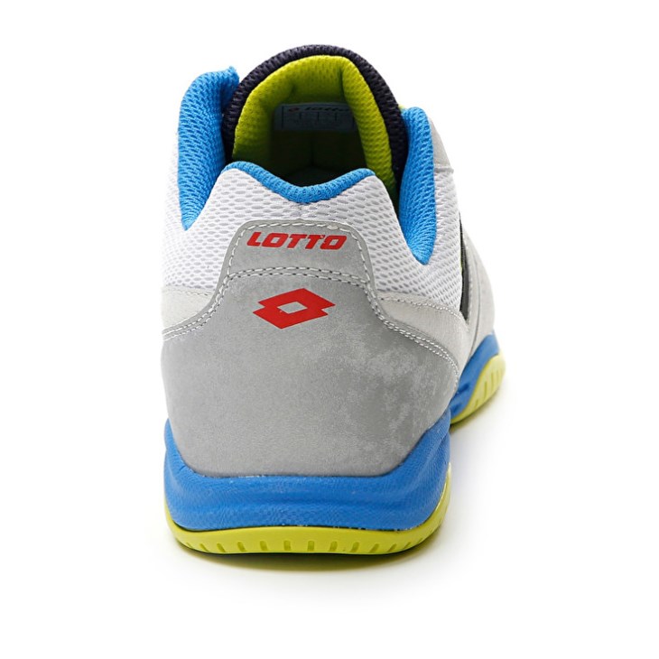 Zapatillas Fútbol Sala Lotto Tacto 200 VI ID Hombre Blancas Azules Amarillo | TO507090W2