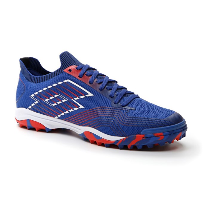 Zapatillas Fútbol Sala Lotto Tacto 250 TF Hombre Azules Blancas Rojas | KM186618Q9