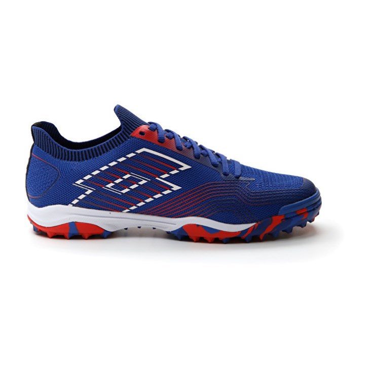 Zapatillas Fútbol Sala Lotto Tacto 250 TF Hombre Azules Blancas Rojas | KM186618Q9