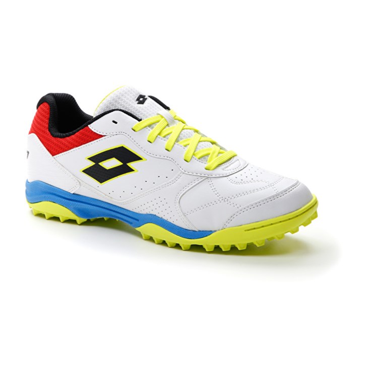 Zapatillas Fútbol Sala Lotto Tacto 300 VII TF Hombre Blancas Amarillo | ZJ583768W3