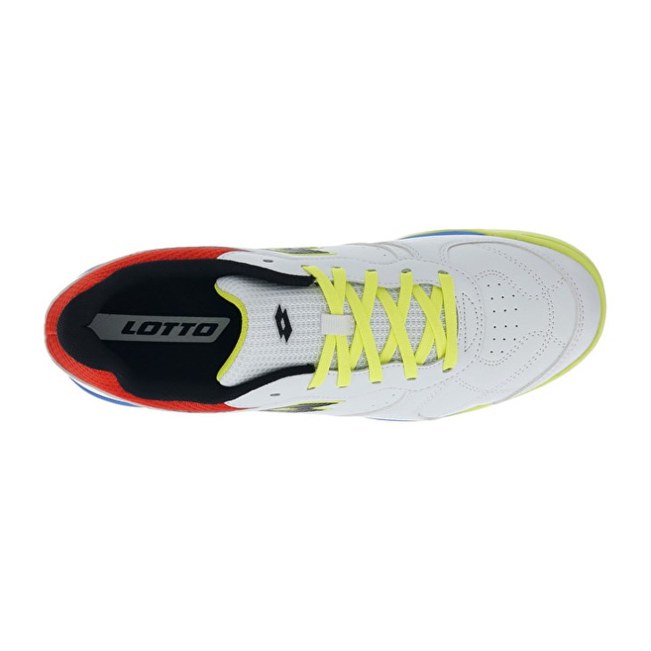 Zapatillas Fútbol Sala Lotto Tacto 300 VII TF Hombre Blancas Amarillo | ZJ583768W3