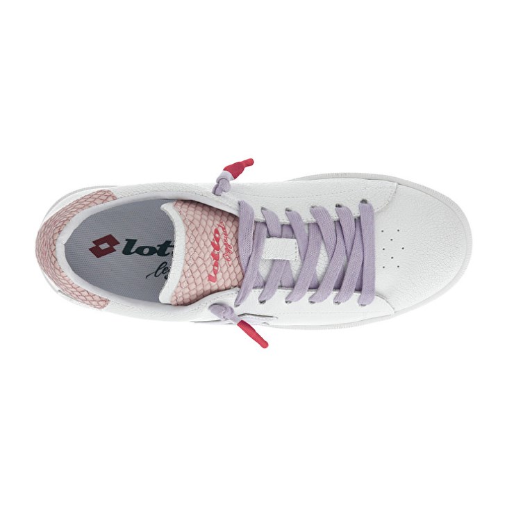 Zapatillas Lotto Autograph Crack W Mujer Blancas Moradas Coral Claro | CG598989L0