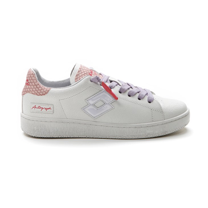 Zapatillas Lotto Autograph Crack W Mujer Blancas Moradas Coral Claro | CG598989L0