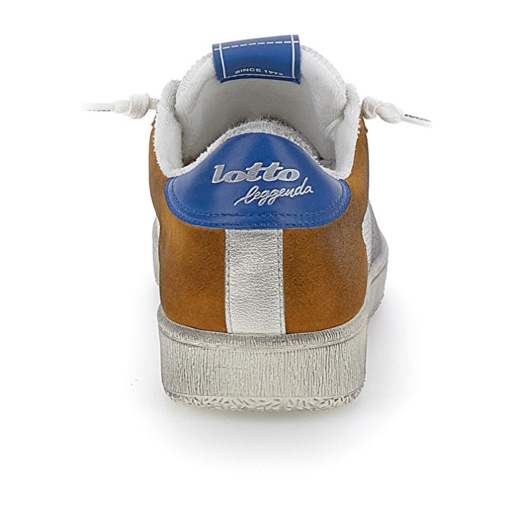 Zapatillas Lotto Autograph Grid 2 Hombre Blancas Amarillo Azules | JS708670R4