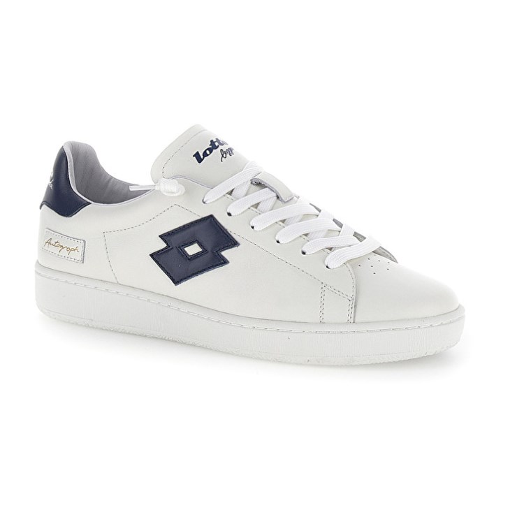 Zapatillas Lotto Autograph Hombre Blancas Azules | EP159415T6