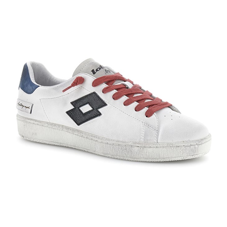 Zapatillas Lotto Autograph Legend 1 Hombre Blancas Negras Gris | VT741614F2