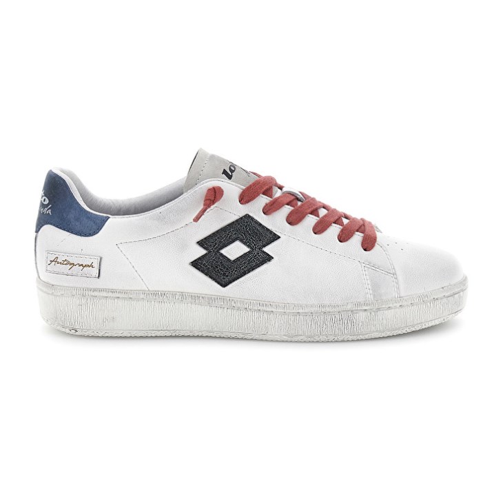 Zapatillas Lotto Autograph Legend 1 Hombre Blancas Negras Gris | VT741614F2