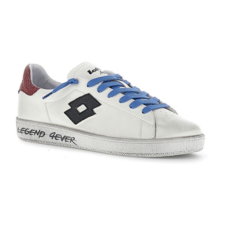 Zapatillas Lotto Autograph Legend 2 Hombre Blancas Negras Rojas | PL451945X8