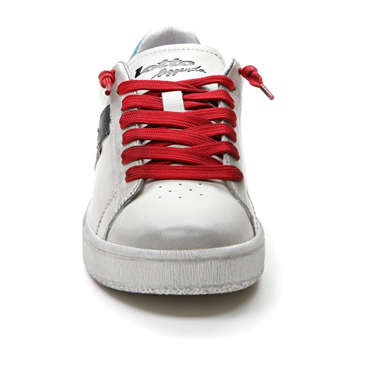 Zapatillas Lotto Autograph Legend Hombre Blancas Negras Azules | TY034653S7