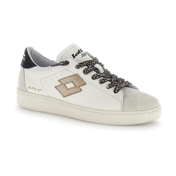 Zapatillas Lotto Autograph Leo Lace W Mujer Blancas Doradas | GX525702E7