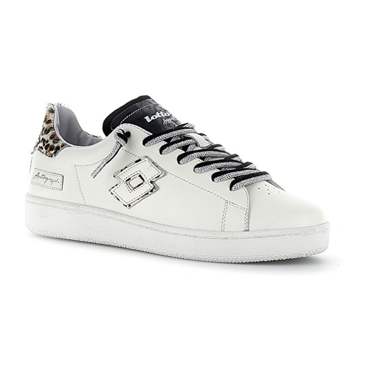 Zapatillas Lotto Autograph Leopard W Mujer Blancas Negras Marrones | EF489588S1