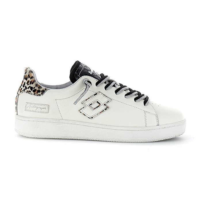 Zapatillas Lotto Autograph Leopard W Mujer Blancas Negras Marrones | EF489588S1