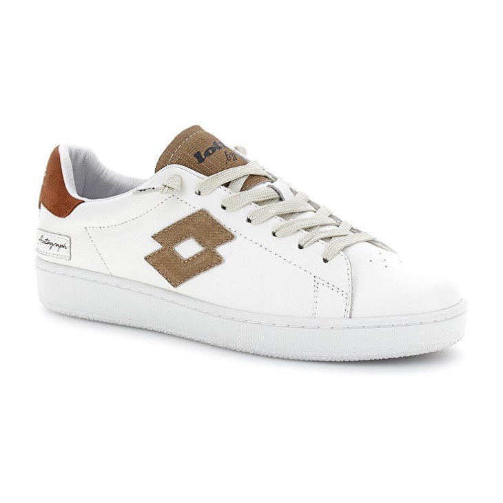 Zapatillas Lotto Autograph Lizard Hombre Blancas | PU486748H4