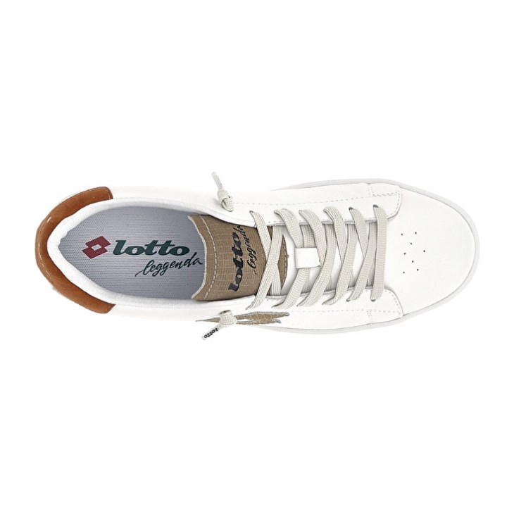 Zapatillas Lotto Autograph Lizard Hombre Blancas | PU486748H4
