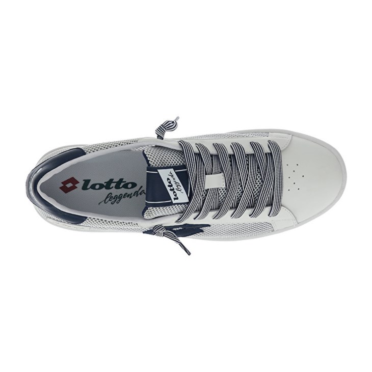 Zapatillas Lotto Autograph NET Hombre Blancas Azules | TI073397U3