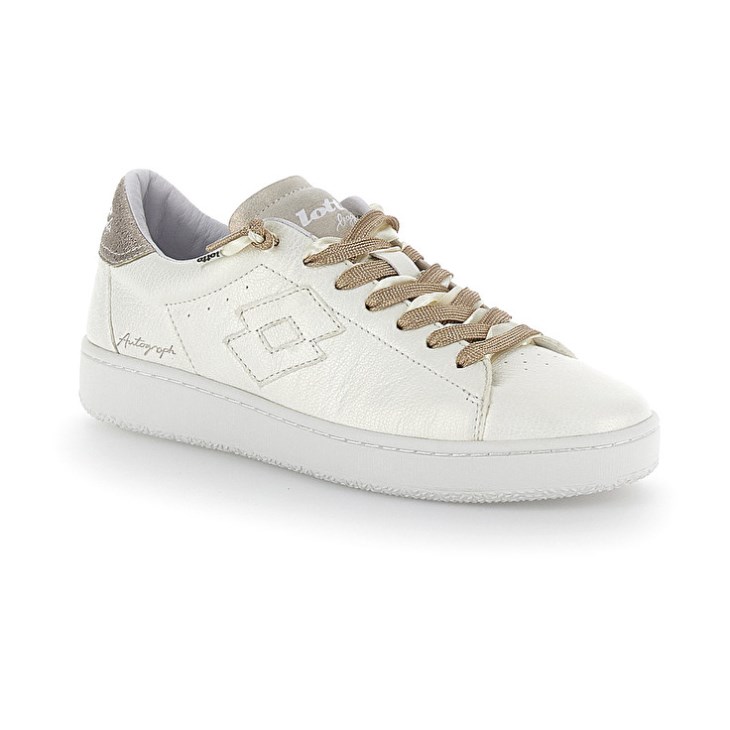 Zapatillas Lotto Autograph Pearl W Mujer Blancas Doradas | QA395209I1