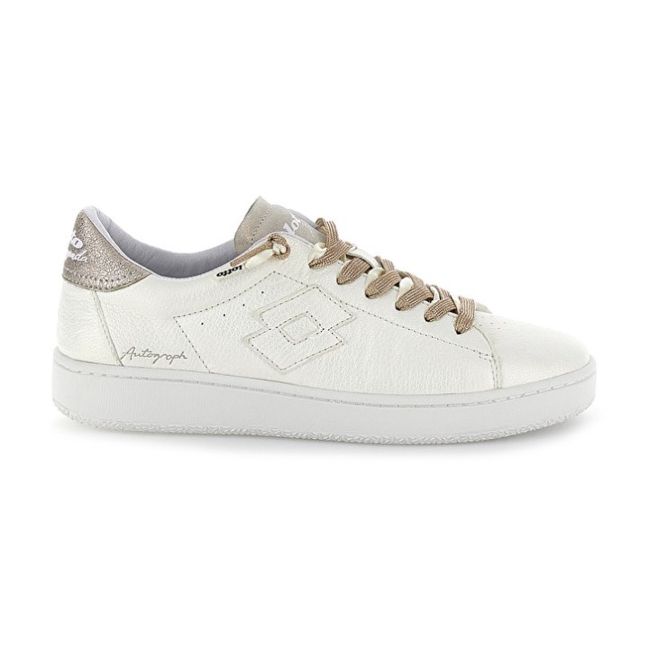 Zapatillas Lotto Autograph Pearl W Mujer Blancas Doradas | QA395209I1