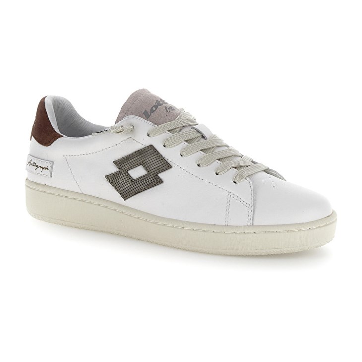 Zapatillas Lotto Autograph Stripes 2 Hombre Blancas | NJ802260T9