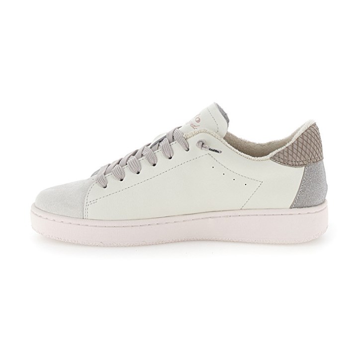 Zapatillas Lotto Autograph Suede W Mujer Blancas Plateadas | RT770607T6