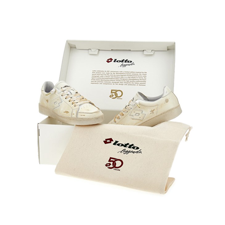 Zapatillas Lotto Autograph W 50 YRS Mujer Creme | IK543004L1