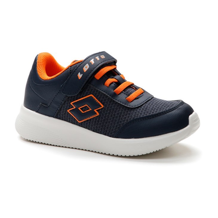 Zapatillas Lotto Evolite AMF III Mlg CL S Niños Azules Negras Naranjas | AD399459T3