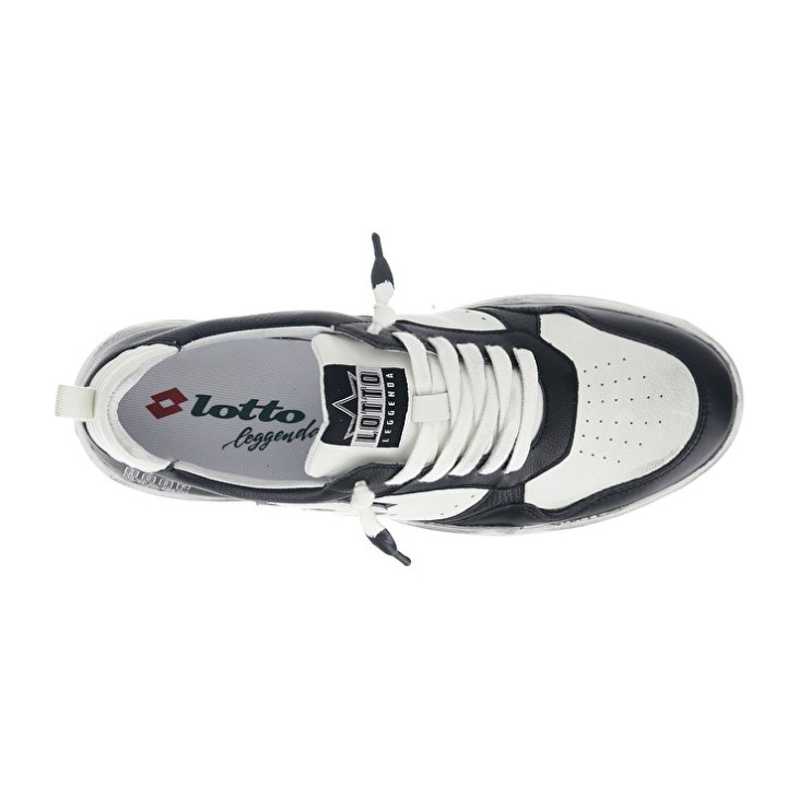 Zapatillas Lotto Hoop Stars 1 Hombre Blancas Negras | PG284478P4