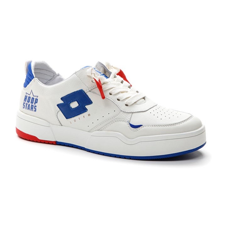 Zapatillas Lotto Hoop Stars Hombre Blancas Azules | YN338163P5